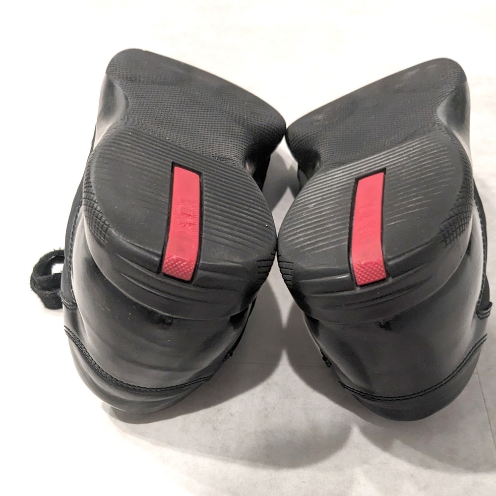 PRADA Men's black nylon leather sneakers - Picture 9 of 13